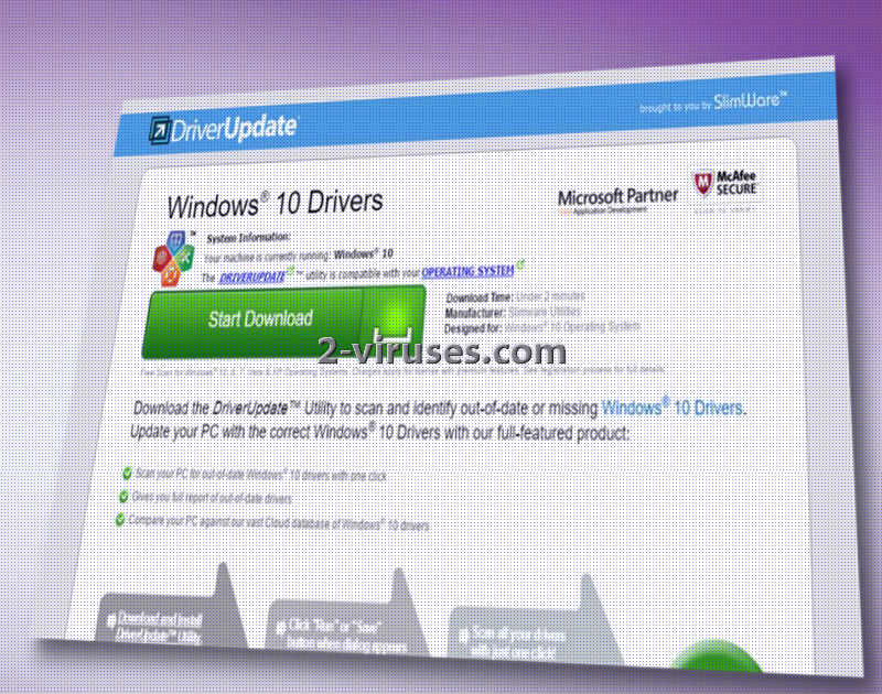 DriverUpdate.net pop-up