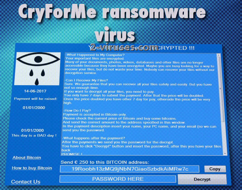 Der CryForMe-Virus