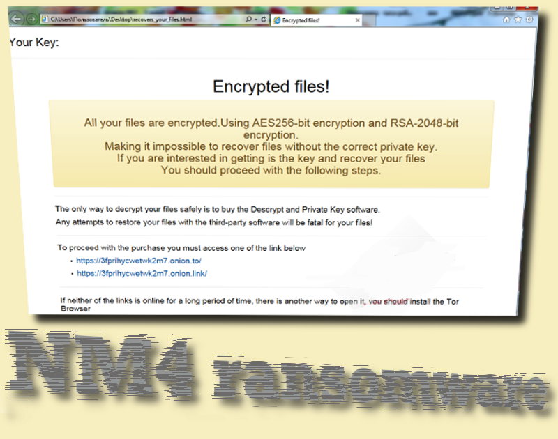 NM4 ransomware virus