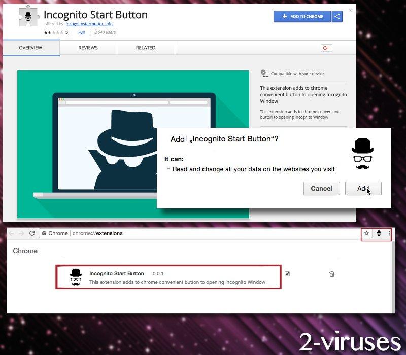 Incognito-Start-Button-Extension-Virus