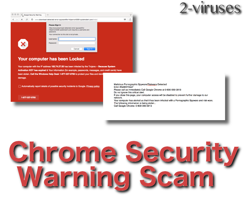 Chrome Security Warning Scam