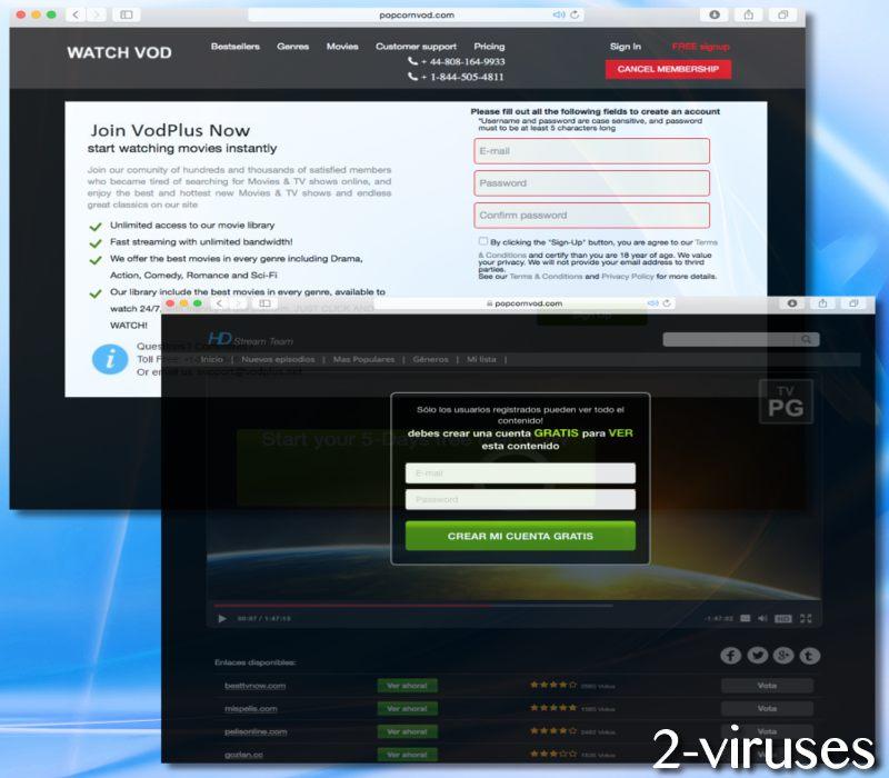 Umleitungsvirus Popcornvod.com