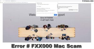 Mac-Scam: Fehler # FXX000