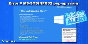 Pop-up-Scam: ERROR # MS-SYSINFO32