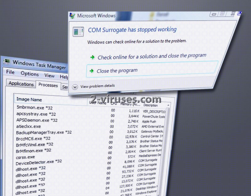 „dllhost.exe *32 COM Surrogate“-Virus