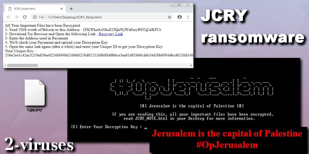 JCry ransomware