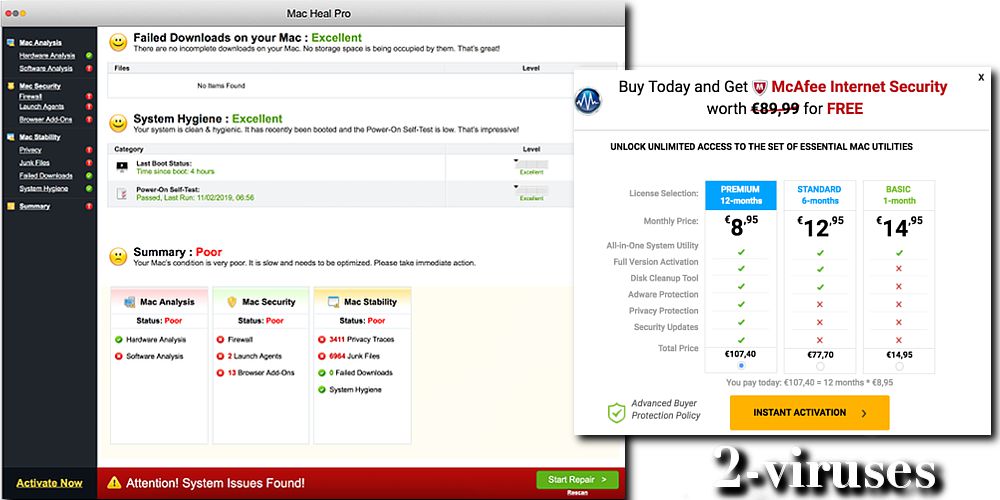 Mac Heal Pro scanner purchase full version