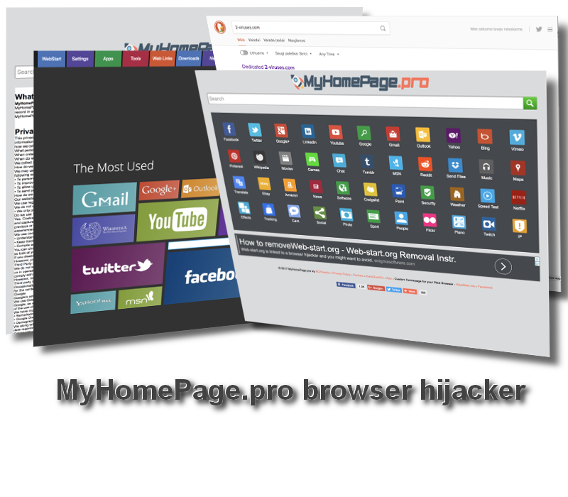 MyHomePage.pro browser hijacker virus remove
