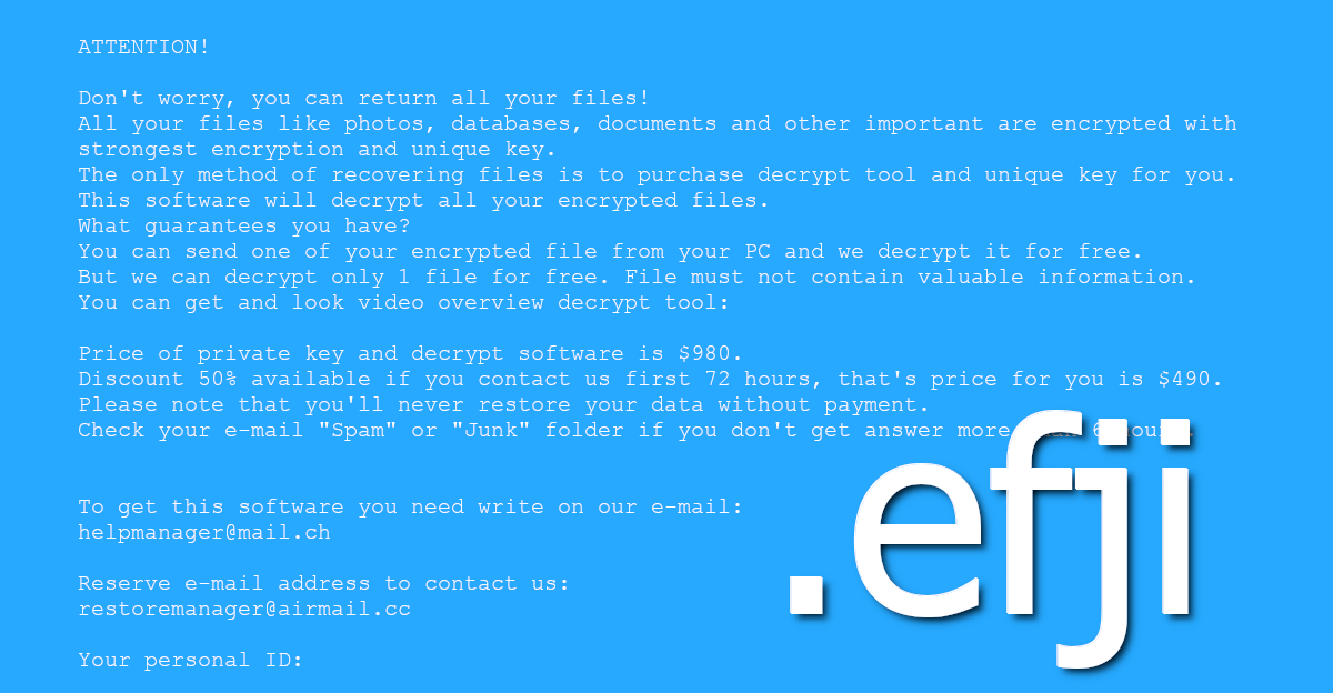 Efji File-Locking Malware